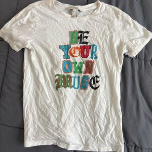 Kids White Graphic Tee